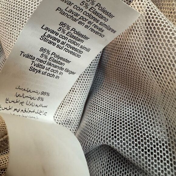 NWT BOOHOO Tie Dye Mesh Sheer Bodysuit Size 4 - Picture 6 of 7